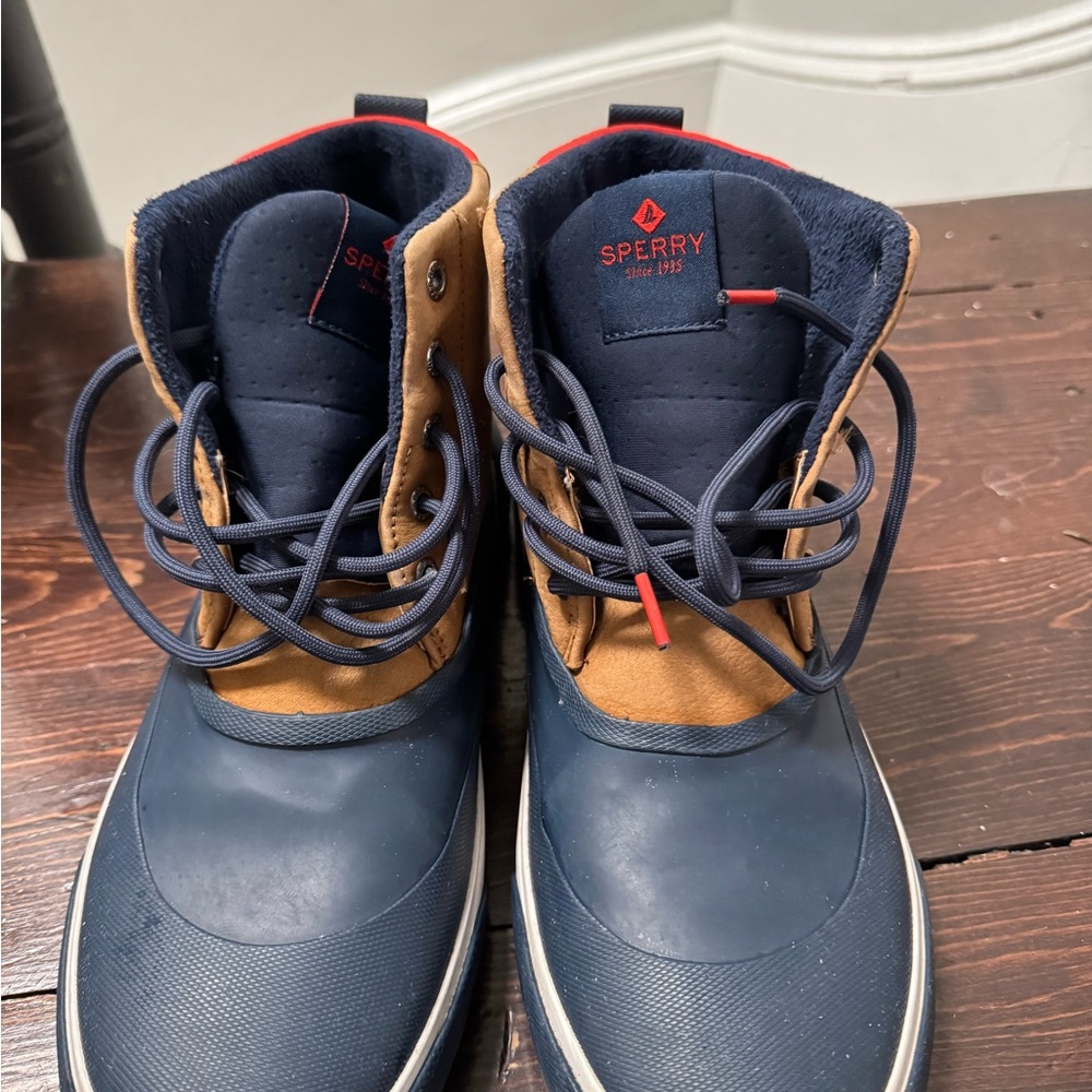 Sperry Men's Navy and Brown Boots